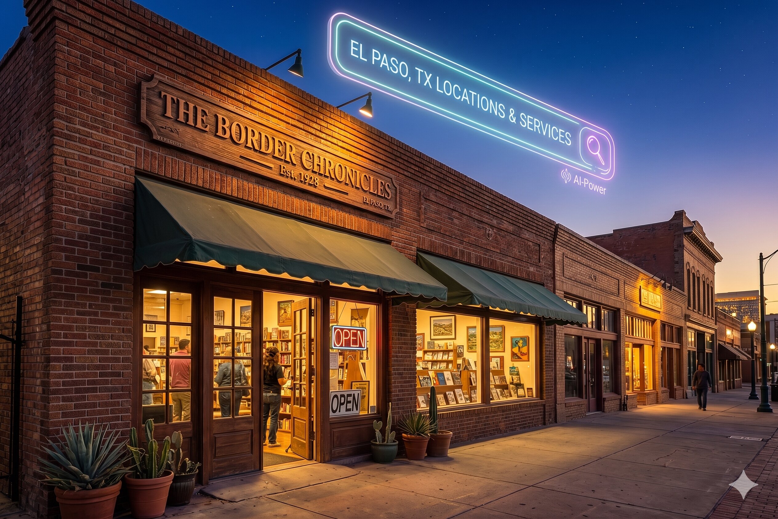 El Paso storefront representing local businesses adapting to AI search in 2026